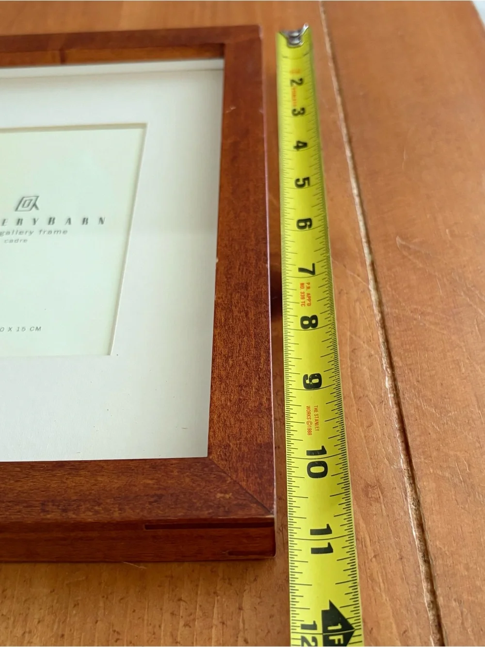 Pottery Barn Wood Gallery 5 Opening 4x6 Frame, Warm Brown